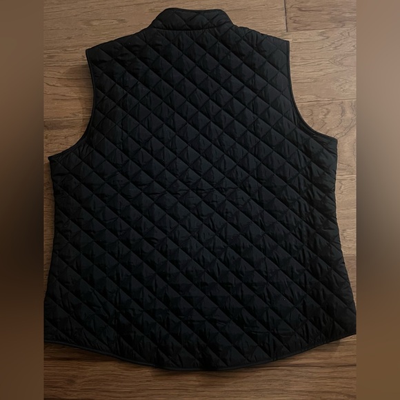 Karen Scott Black Quilted Vest - Picture 3 of 6
